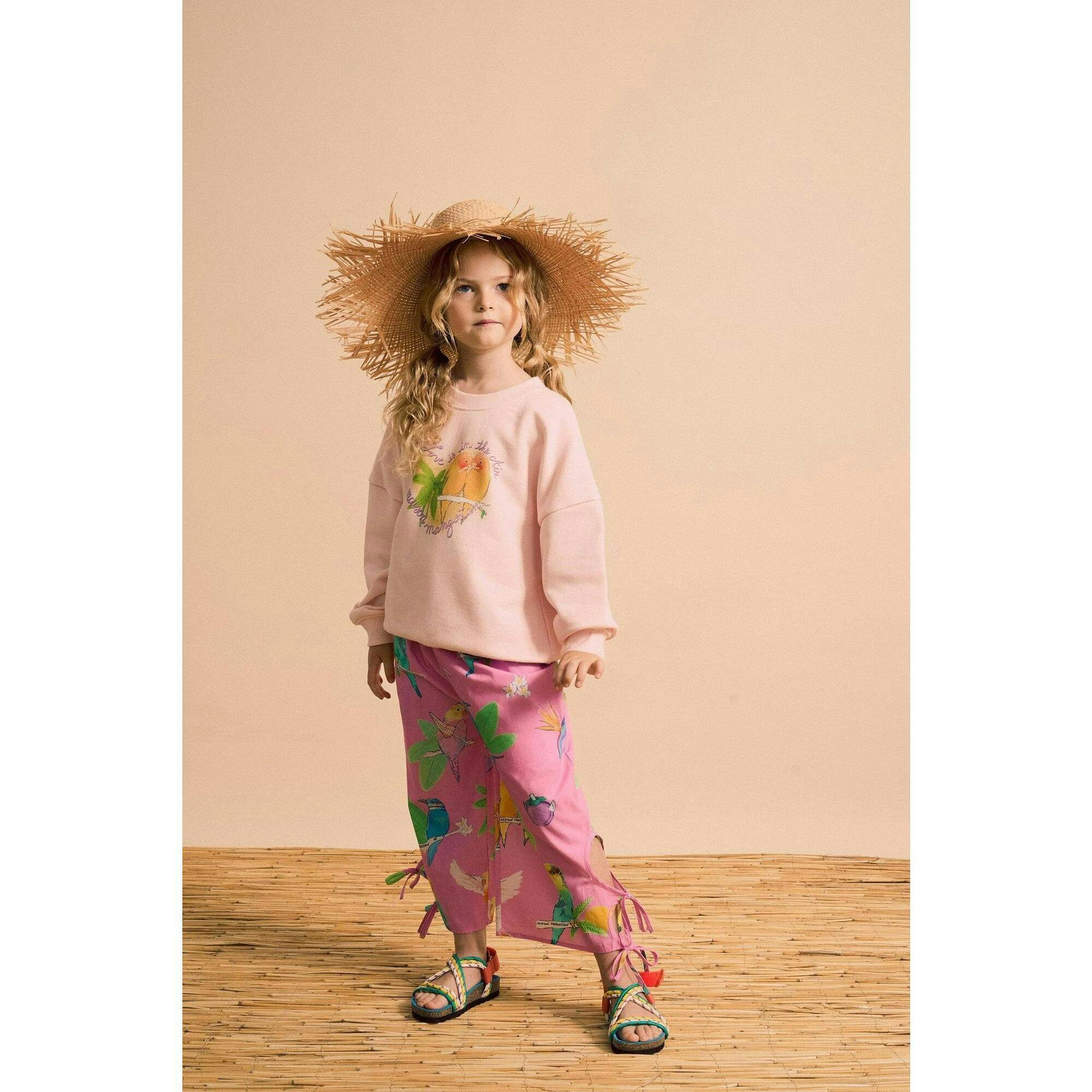BIRDS PANTS PINK