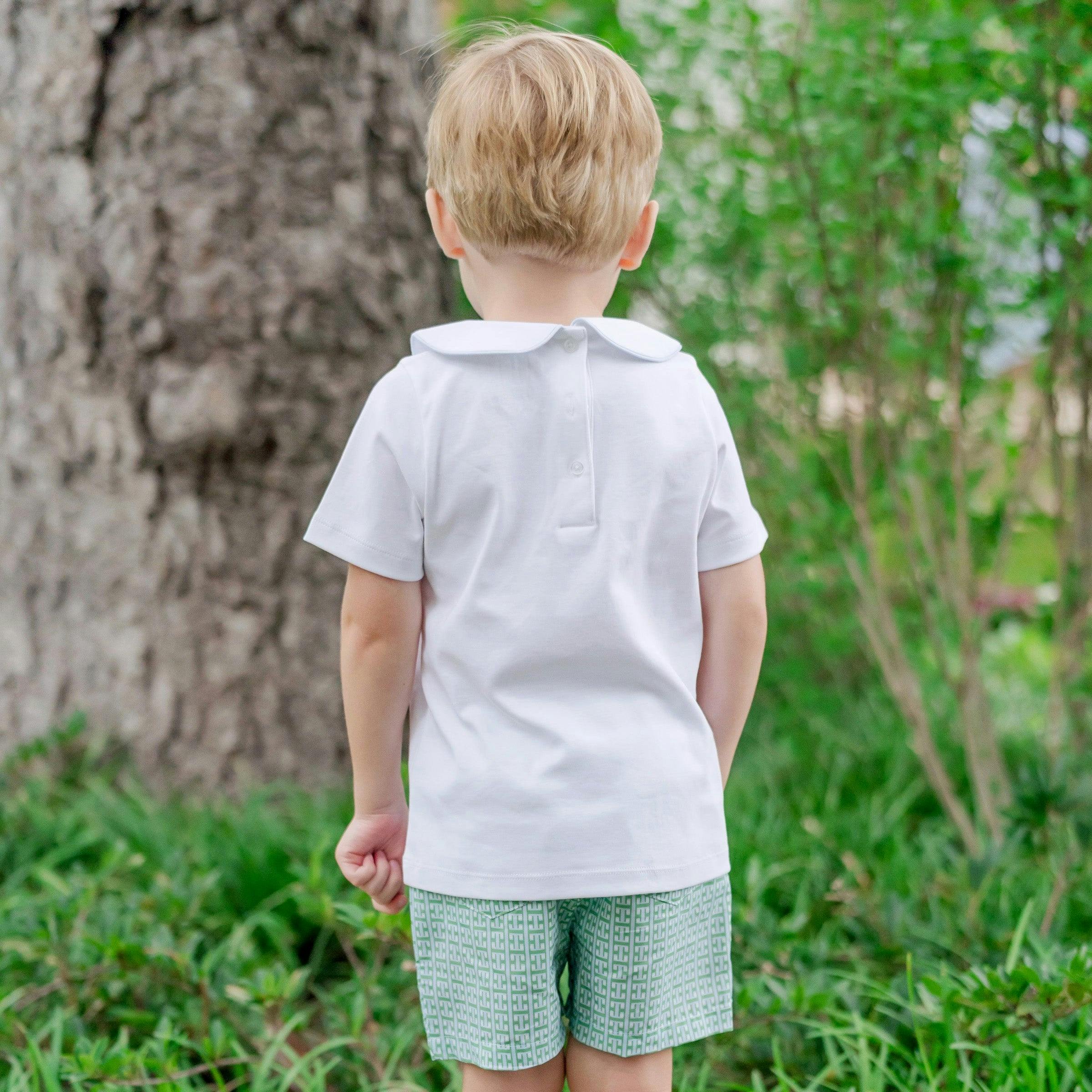 Field Boys' Woven Short Set - Garden Trellis