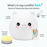 LumiPets® Percy the Pig- Children's Touch Night Light