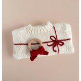 Cotton Crochet Teether Red Bow