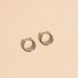 Mini Rounded Huggie Hoop Earrings