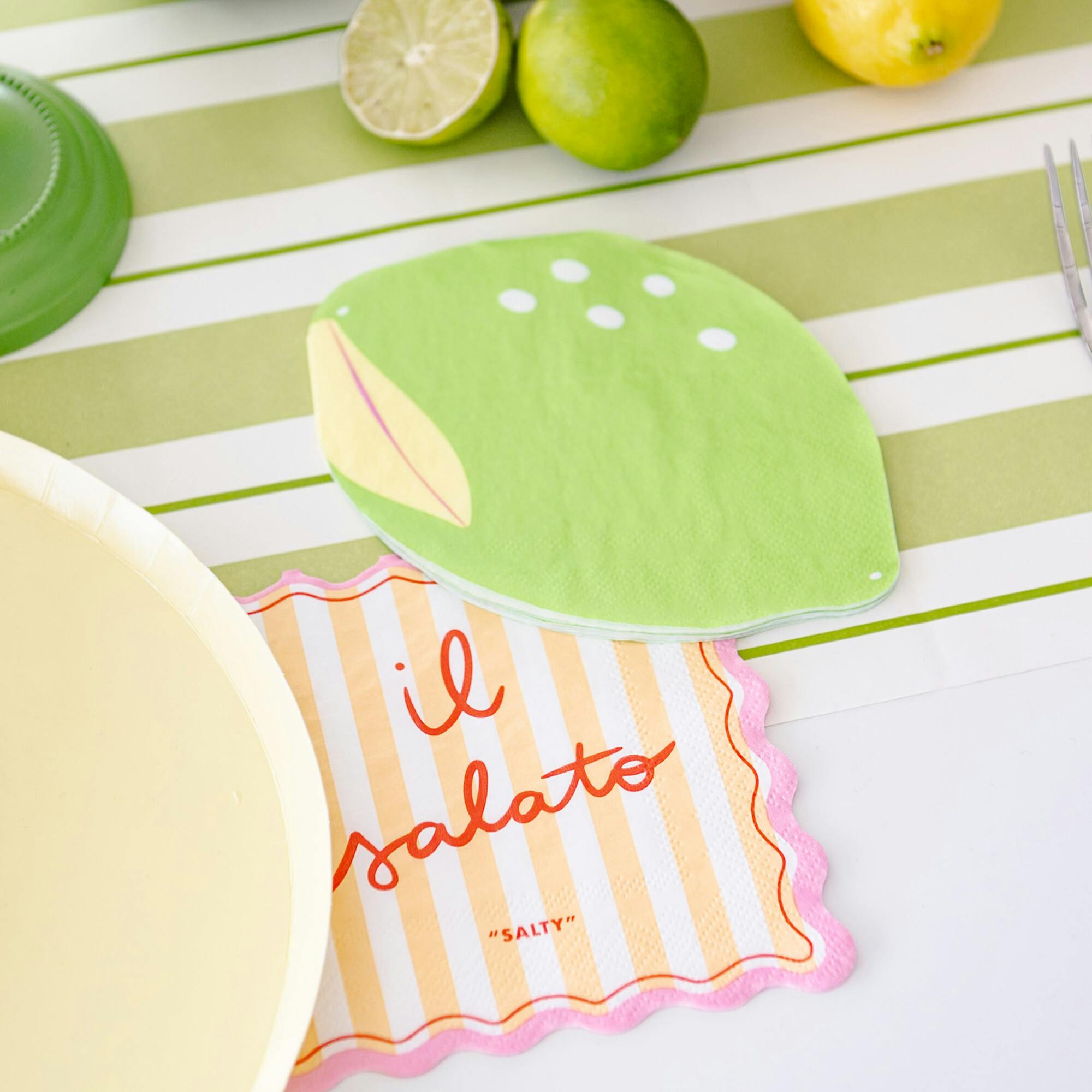 Le Dinner Lime Cocktail Napkins