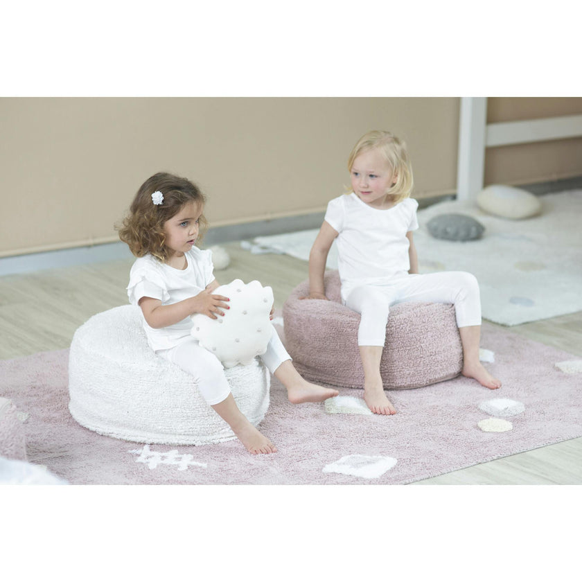 Round Knitted Biscuit Cushion