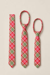 Ties in Rosewood Tartan
