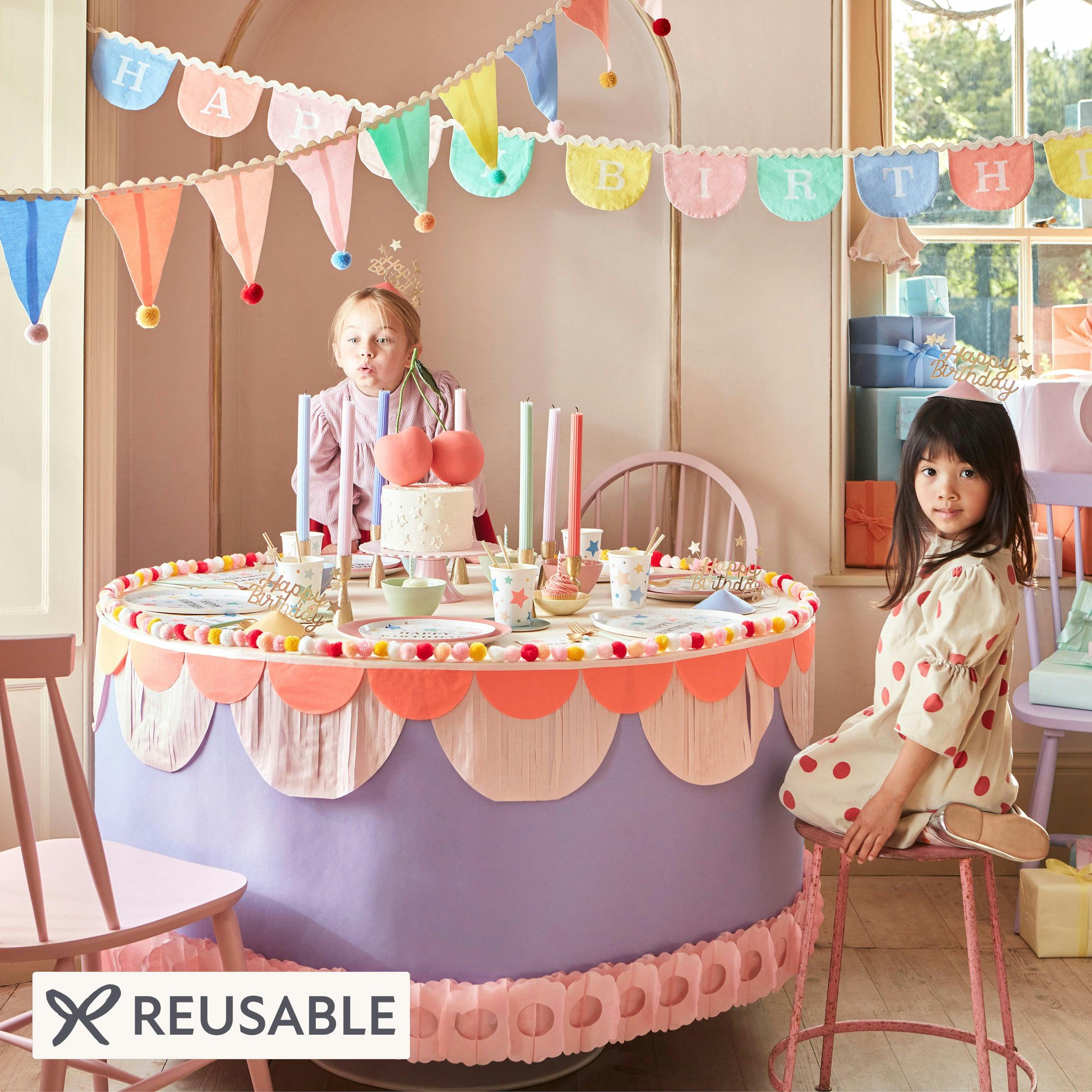 Happy Birthday Fabric Garland