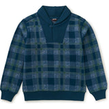 Shawl Collar Popover, Blue