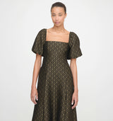 The Matilda Dress - Metallic Brocade