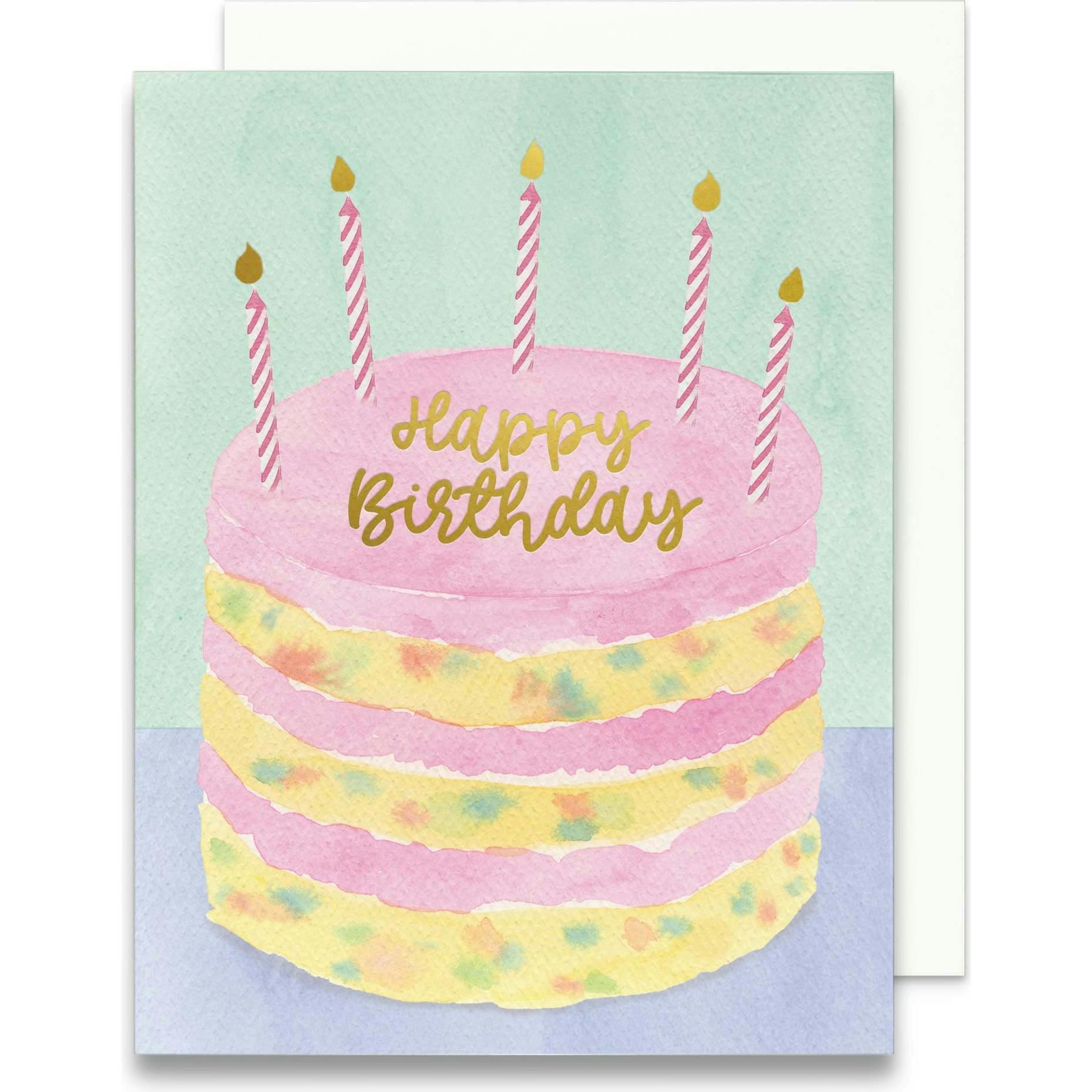 Sprinkle Cake Birthday Greeting Card