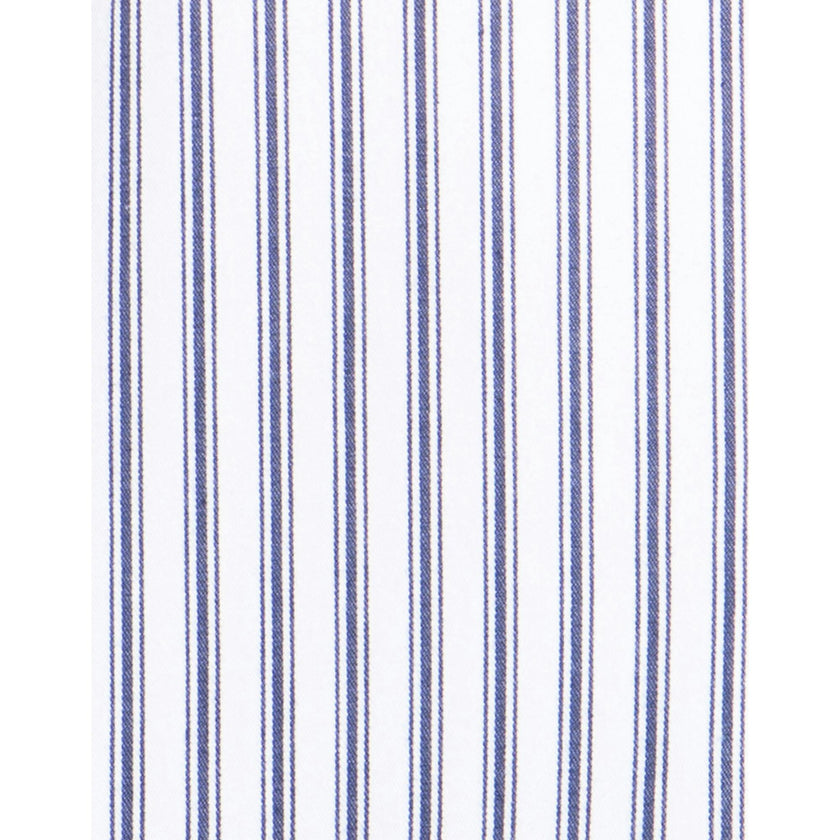 Men's Twill Pajama Set in Navy French Ticking