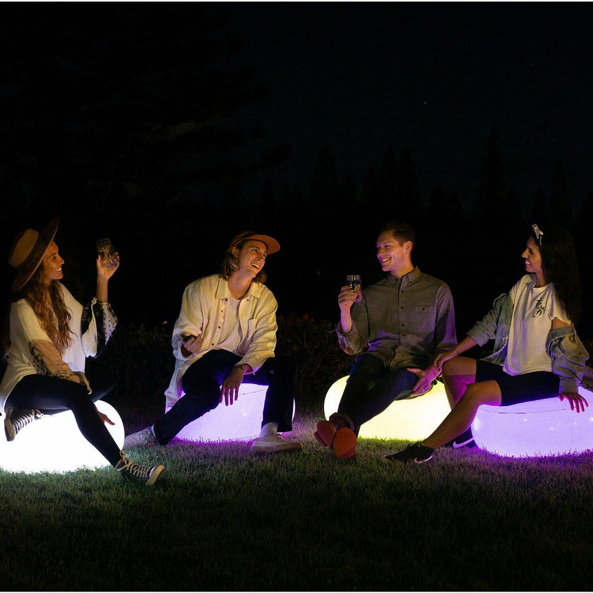 AirCandy Illuminated LED Inflatable Ottoman