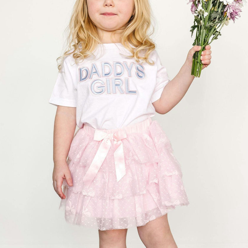 Daddy's Girl Patch Short Sleeve T-Shirt - White