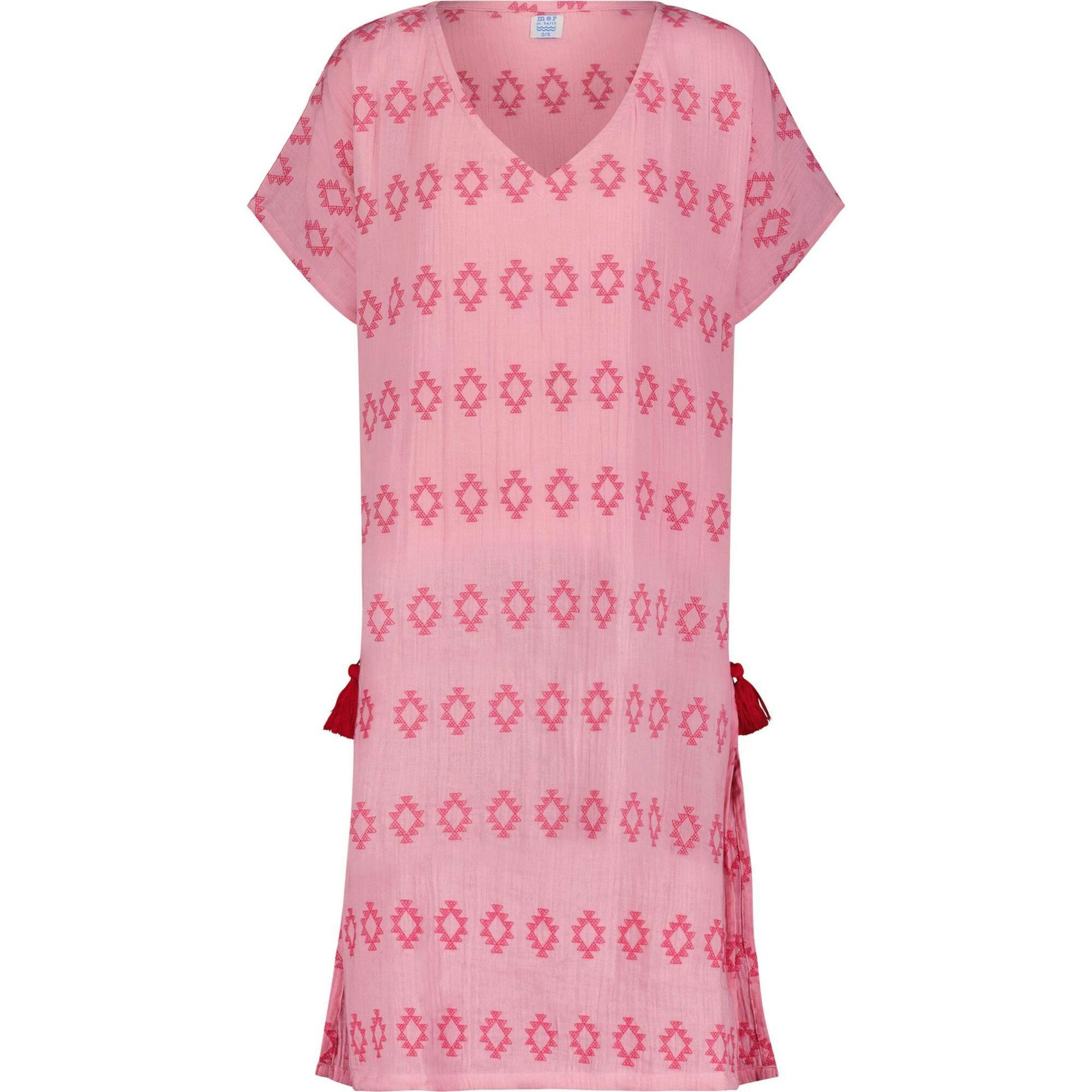 Capucine Women's Maxi Caftan Rose Embroidery