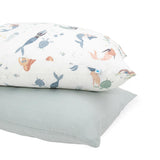 Cotton Muslin Pillowcase 2 Pack - Mermaid Party