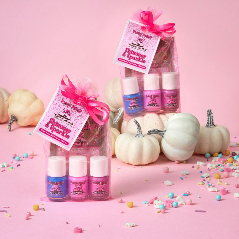 Shimmer & Sparkle Gift Set - Kids Non-toxic Nail Polish