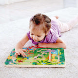 Hape: Jungle Magnetic Maze&nbsp;- Wooden Magnetic Wand Bead Maze Toy