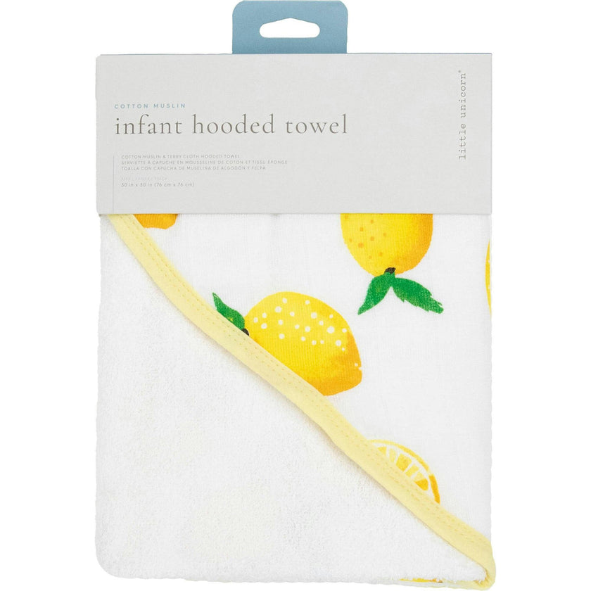 Infant Hooded Towel - Lemon