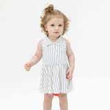 Baseball Stripe - Polo Tennis Dress