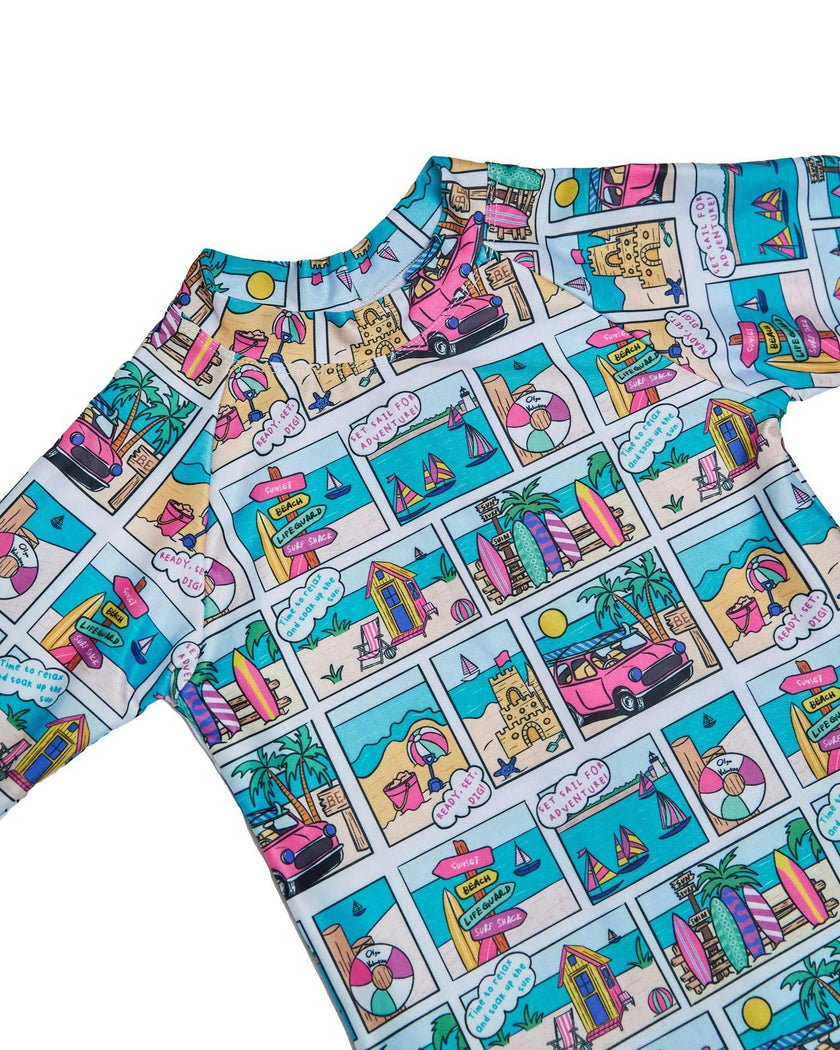 Boys Short Sleeve Rashie UPF 50+ – Bondi