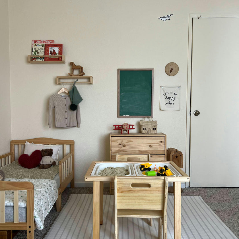 Cordia Wooden Kids Activity Table & Chair Set – Montessori-Inspired Desk for Play & Learning