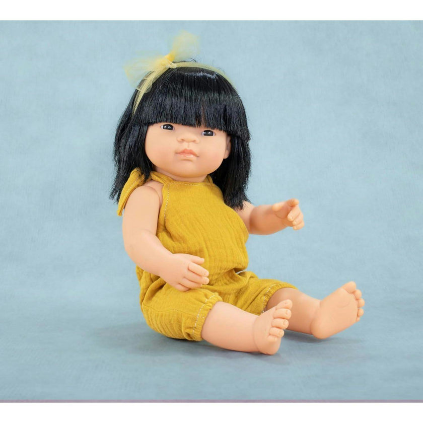 My Friends and Me Collection Asian Baby Girl Doll with Black Hair - 15"