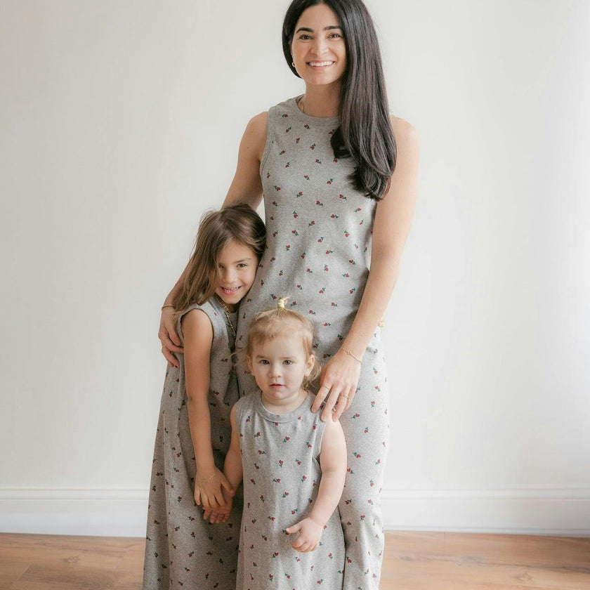 mommy & me rose maxi