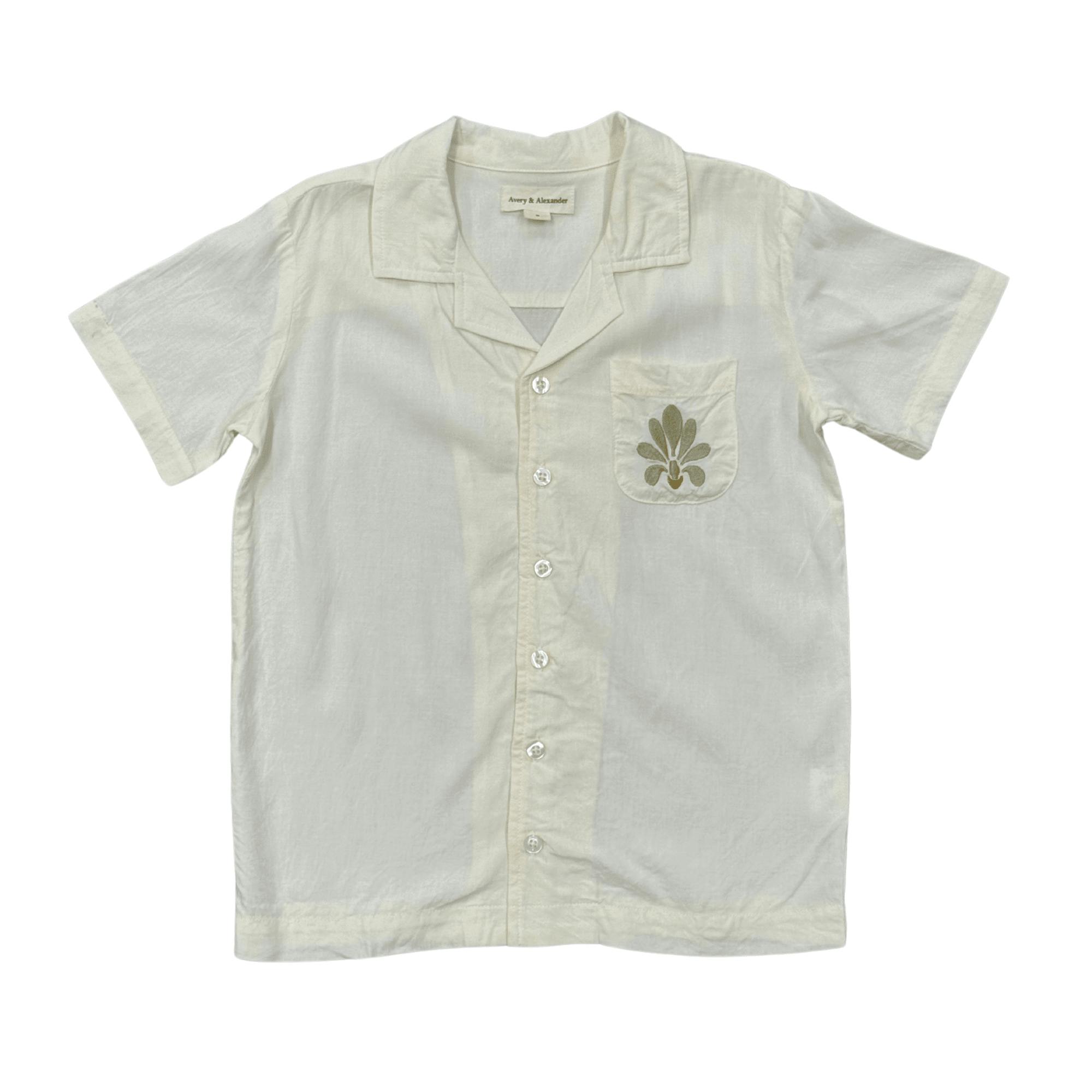 Boy's Linen Button Top