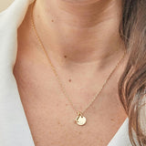 Personalized Mini Alphabet Necklace, Gold Plated