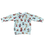 Boys Raglan Sweatshirt in Christmas Truck