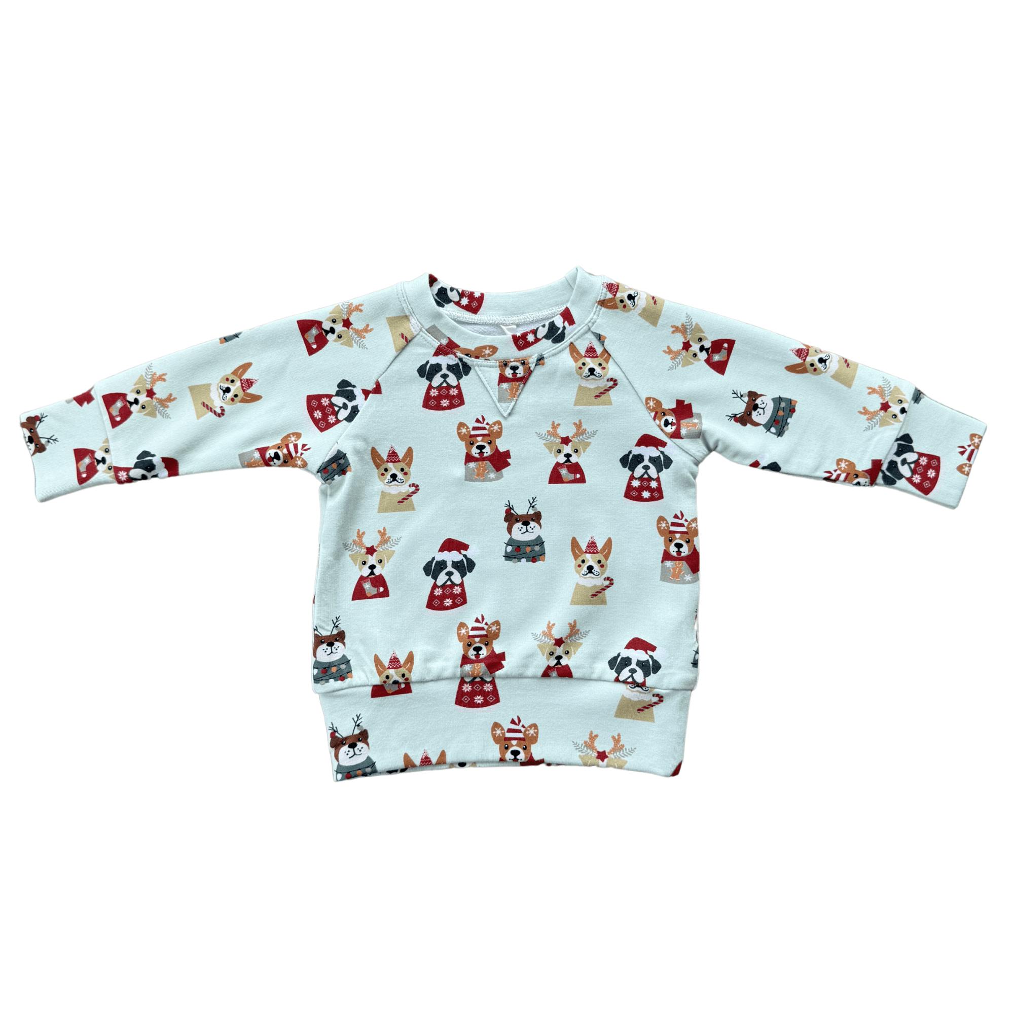 Boys Raglan Sweatshirt in Christmas Truck