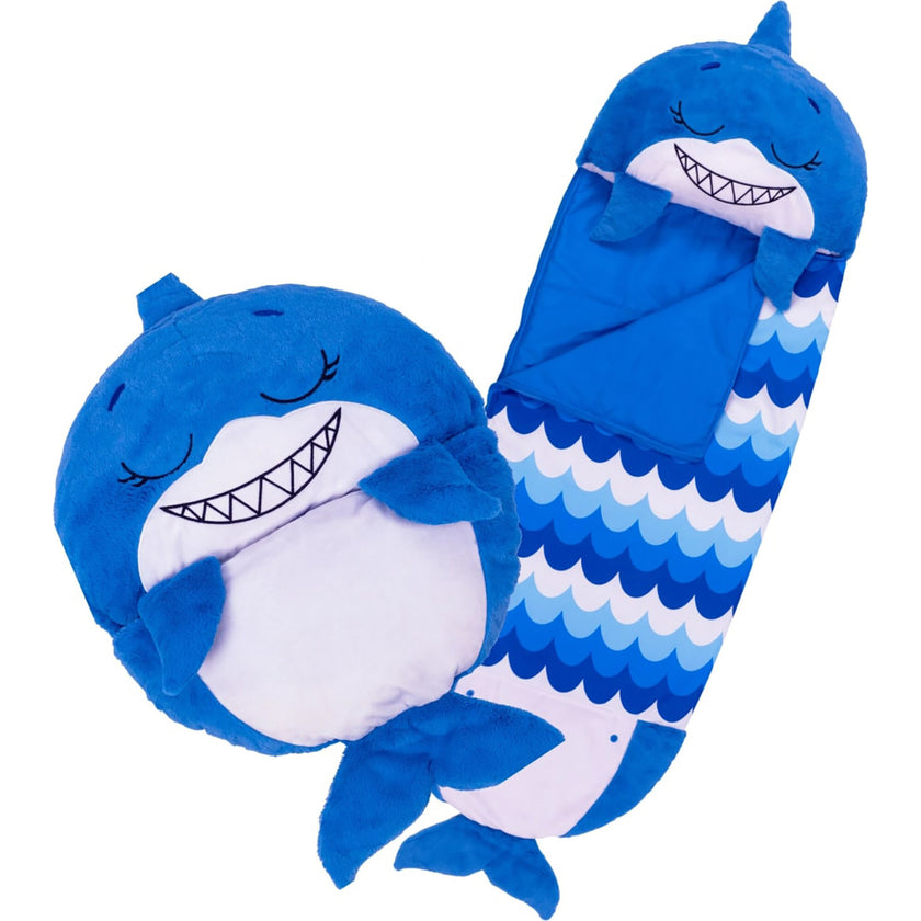 Happy Nappers: Pillow & Sleepy Sack: Large - Blue