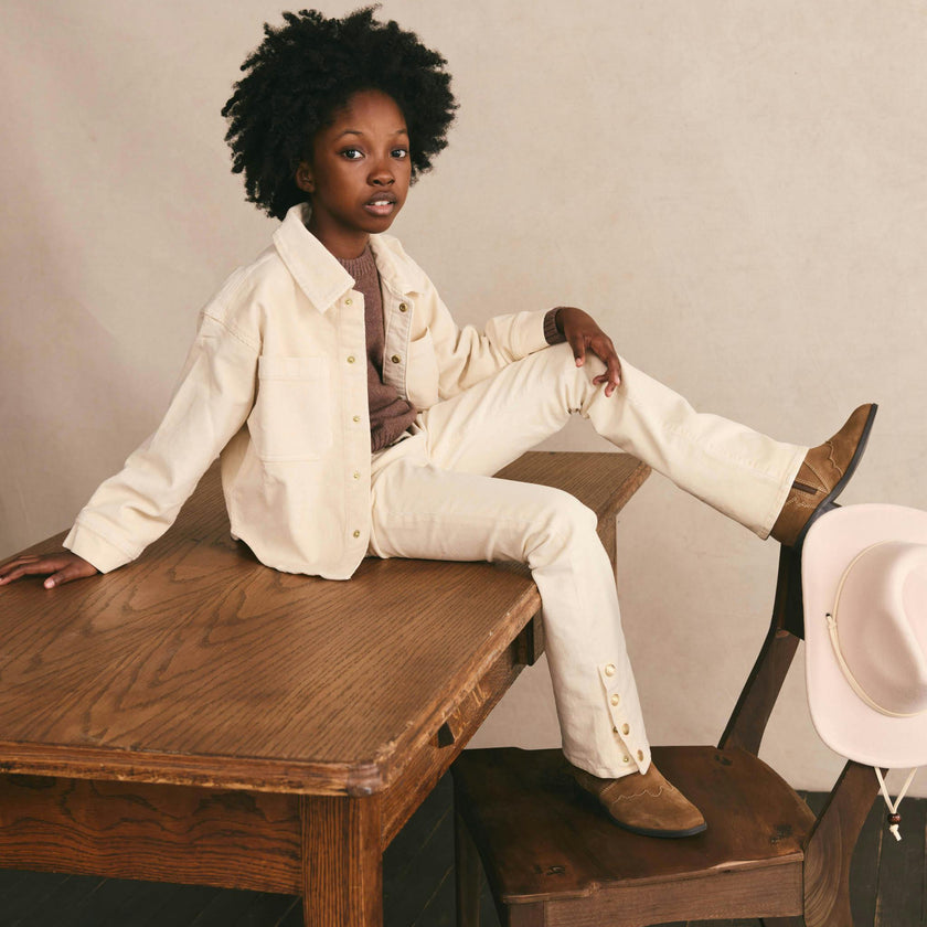 Claire Boot High Rise |  Manilla Corduroy