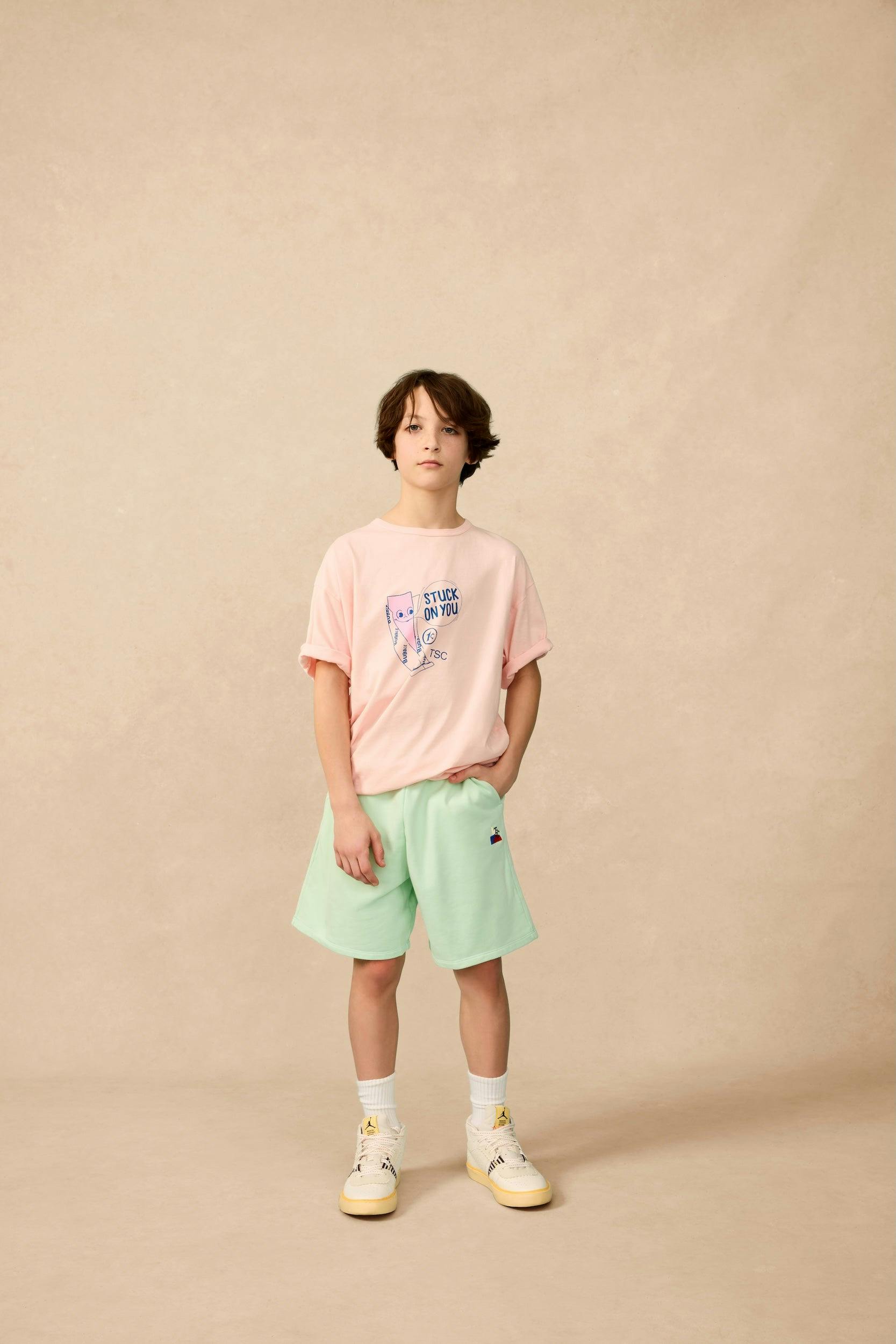 Organic Sunday Tee in Double Bubble
