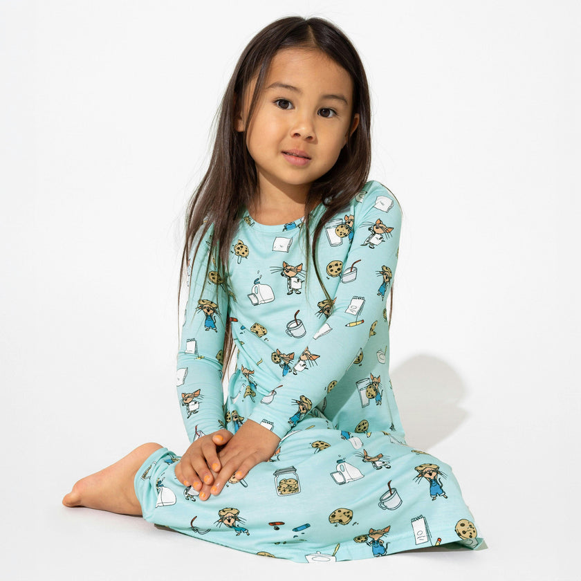 If You Give a a Cookie Bamboo Girls' Long Sleeve Dress