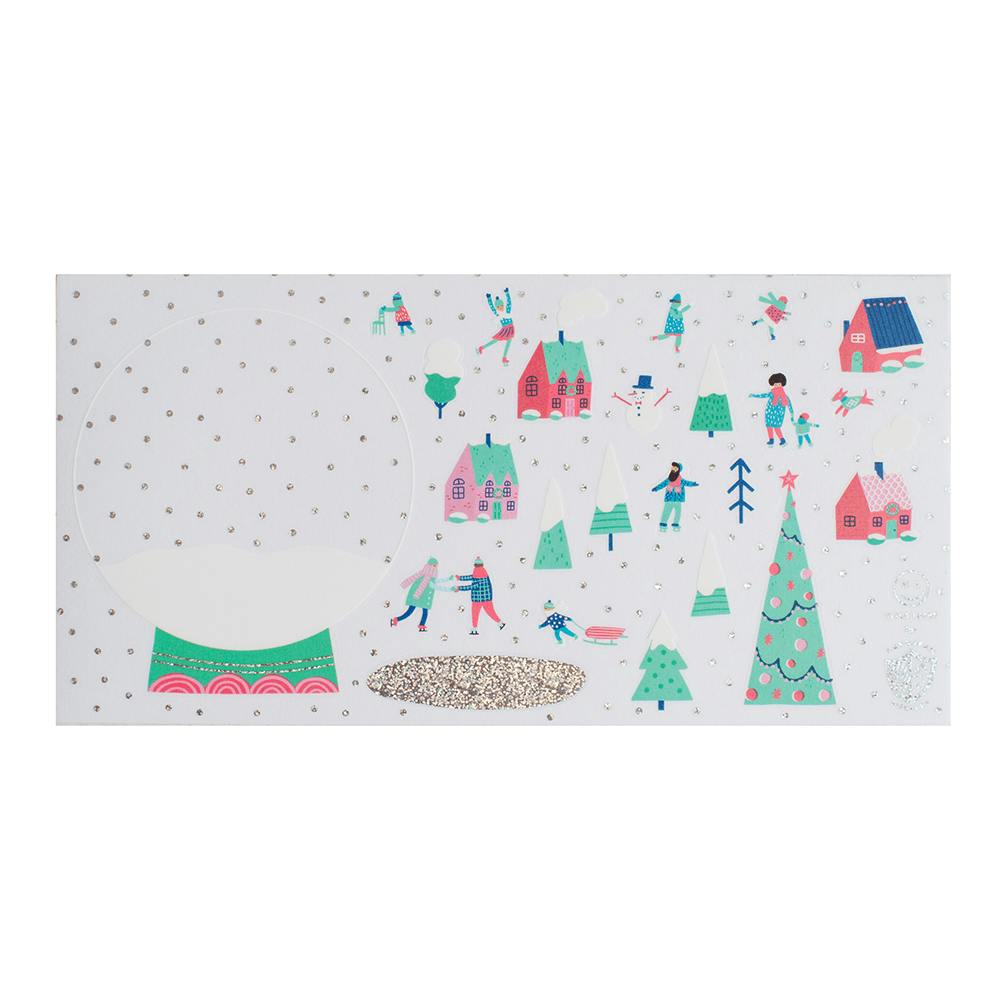 Snow Day Build Your Own Snow Globe Sticker Set