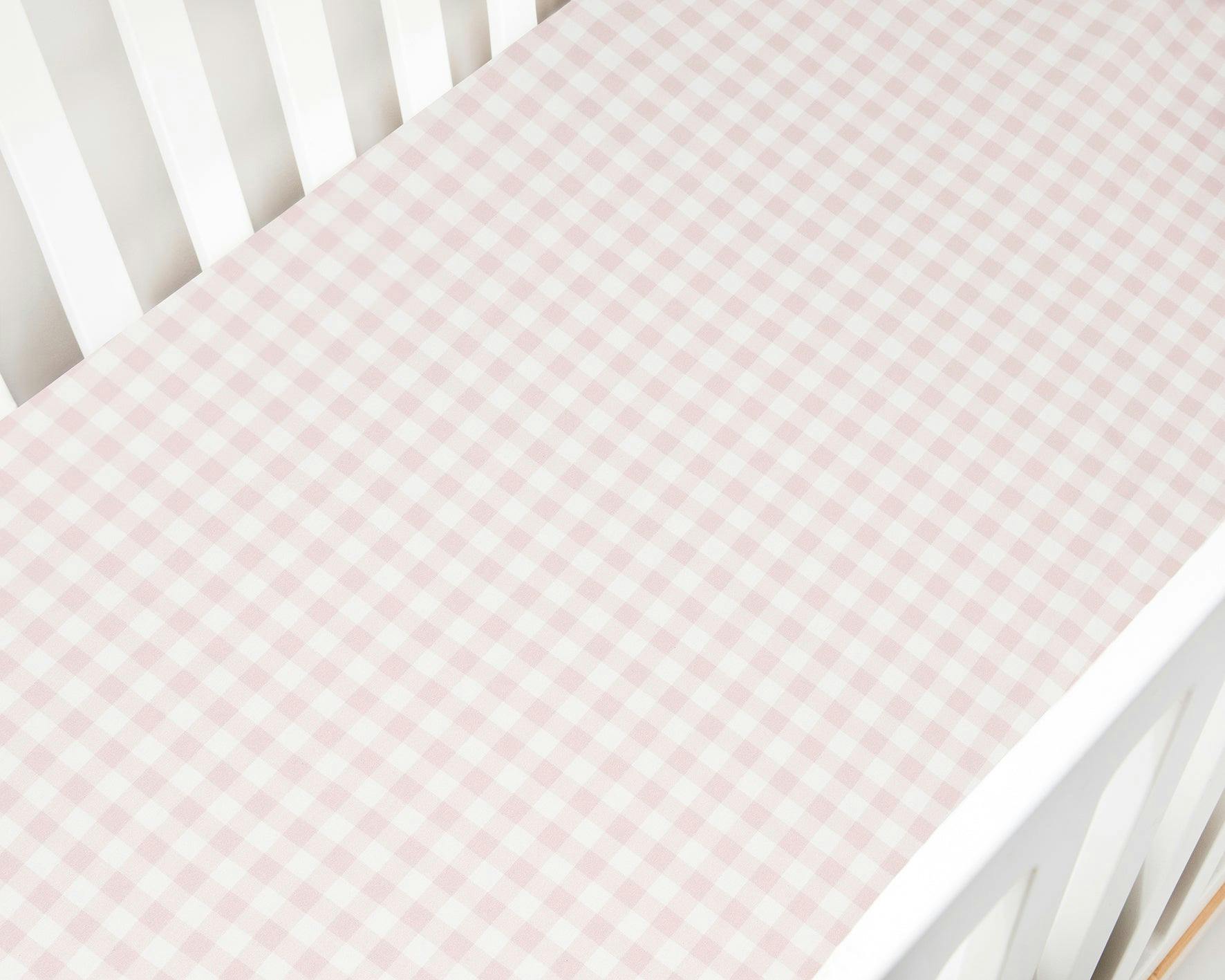 Picnic Gingham Crib Sheet