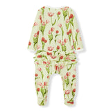 Tulip Luxe Stretch Ruffle Footed Romper