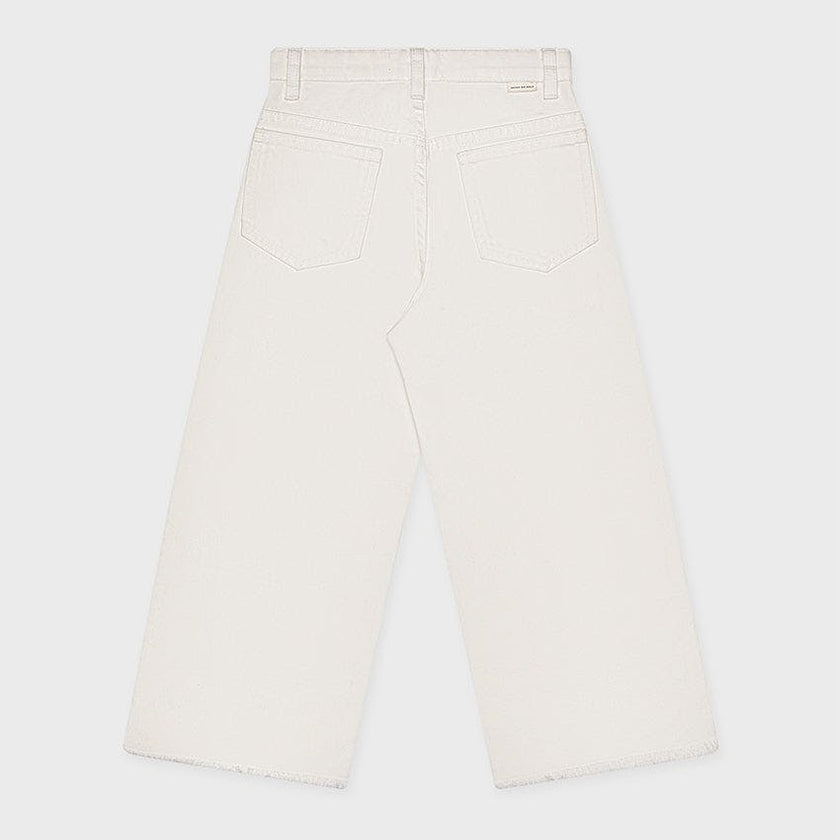 Organic Cotton Cropped Denim Wide Leg
