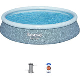Fast Set: Pool Set - Blue Abstract 13"x 33"