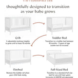 Swell 4-in-1 Convertible Crib with Toddler Bed Conversion Kit