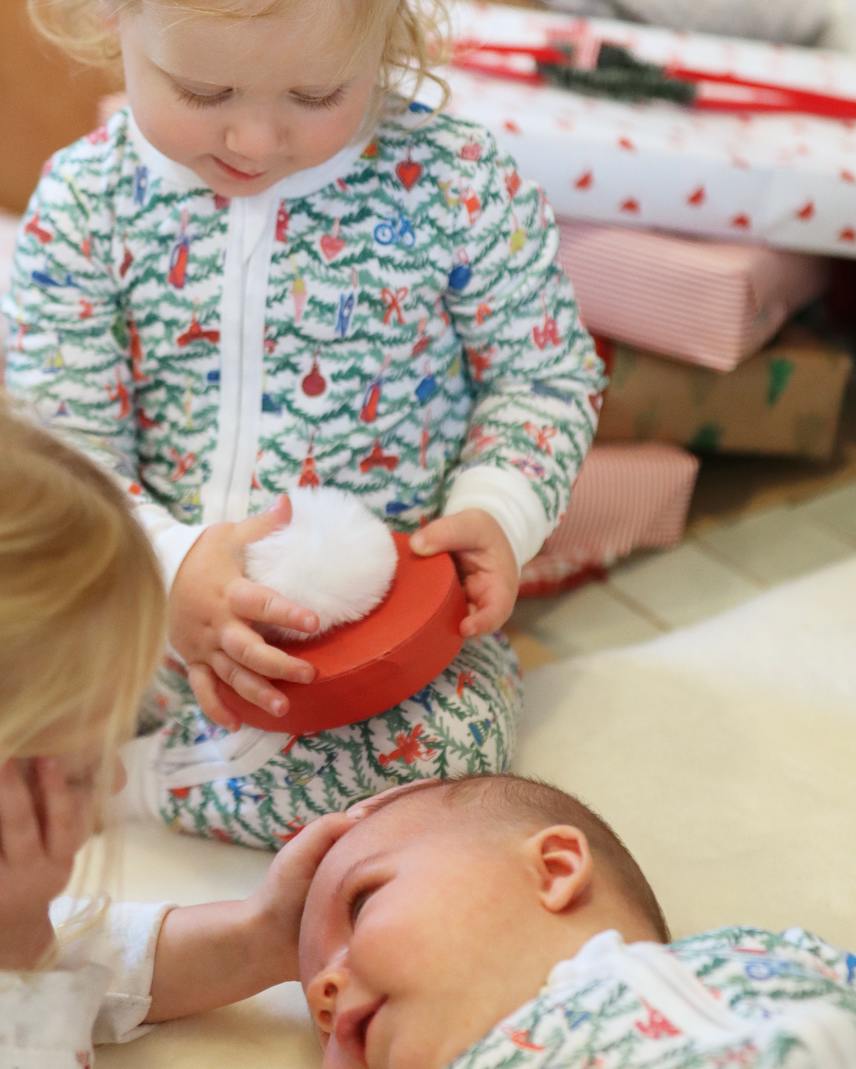 Oh Christmas Tree Zip Baby Onesie