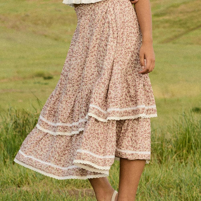 Annalise Midi Skirt in Philocaly Floral