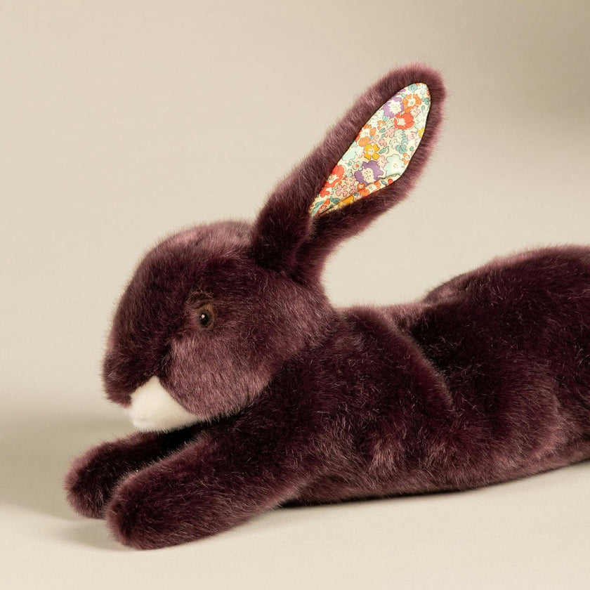 Martin the Rabbit | Prune | Orange Liberty Print
