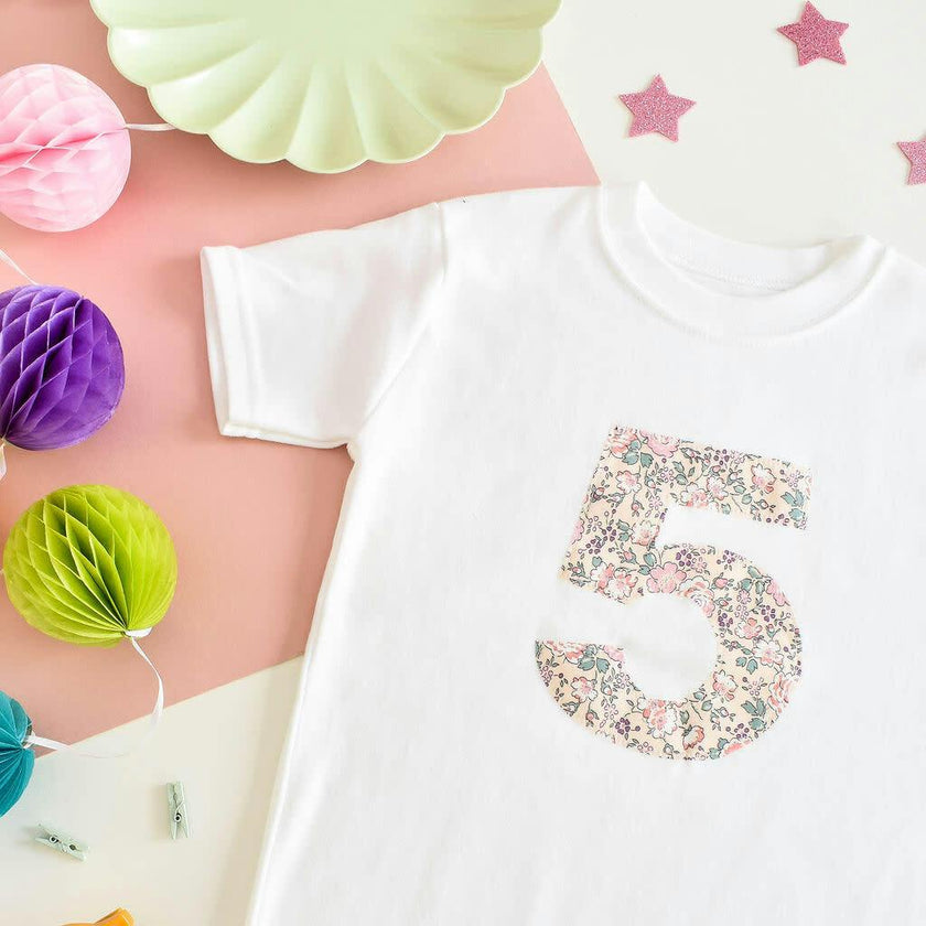 Liberty of London Children's Birthday Short Sleeve T-shirt