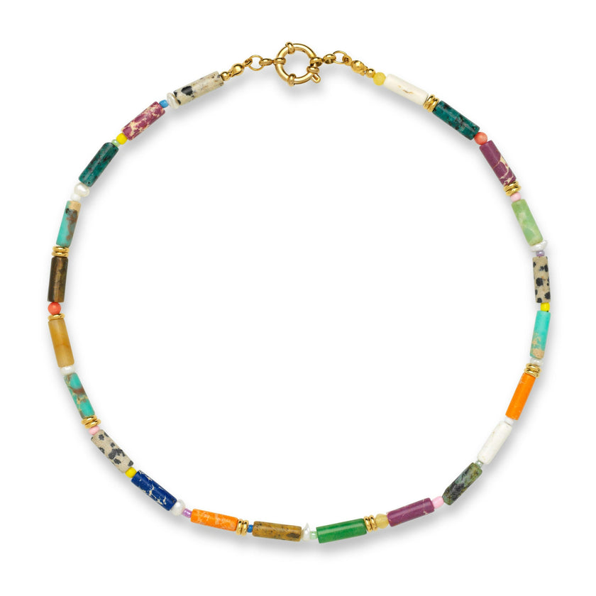 Leona Precious Stone Necklace