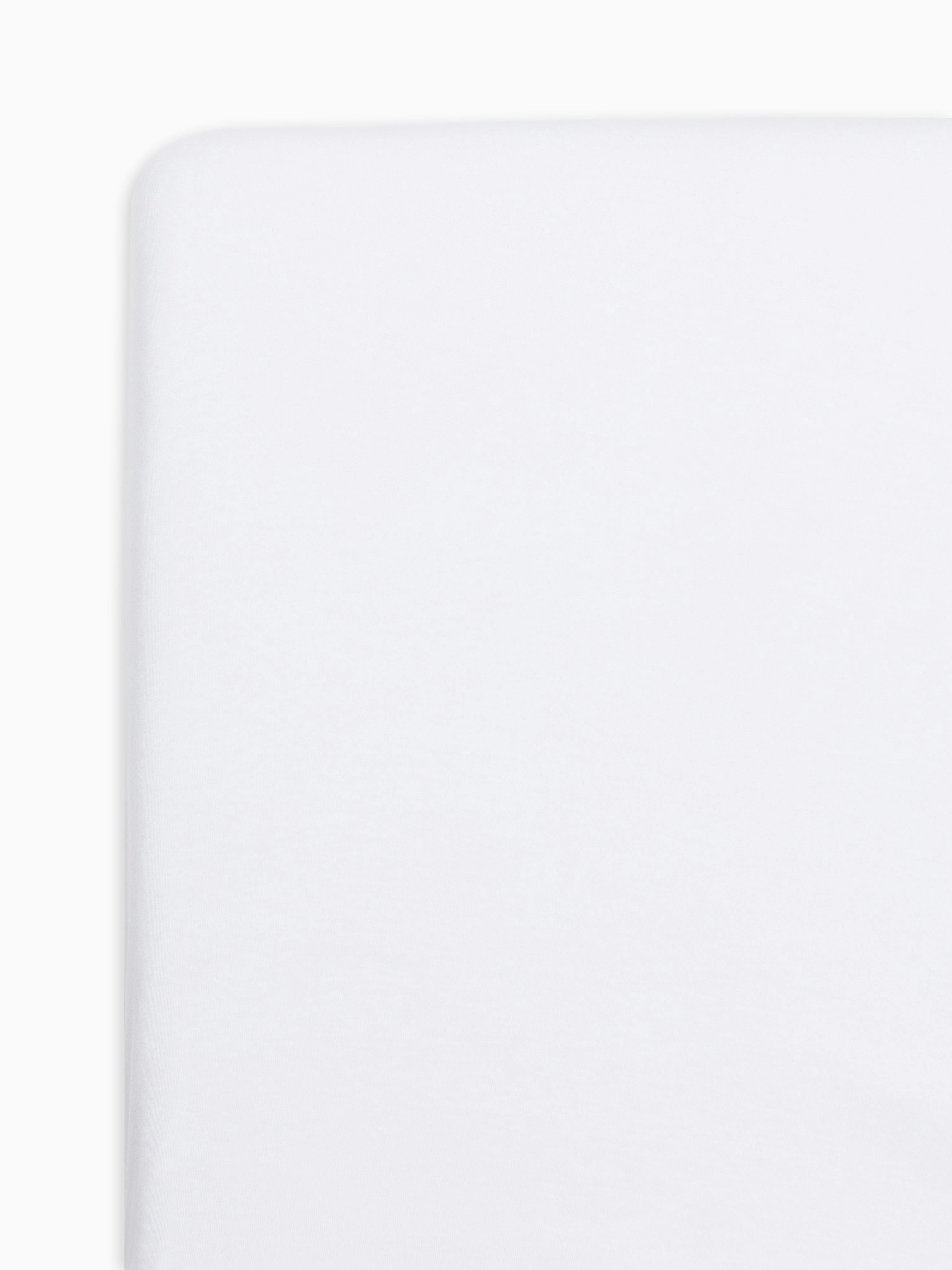 Poplin Fitted Crib Sheet Ivory