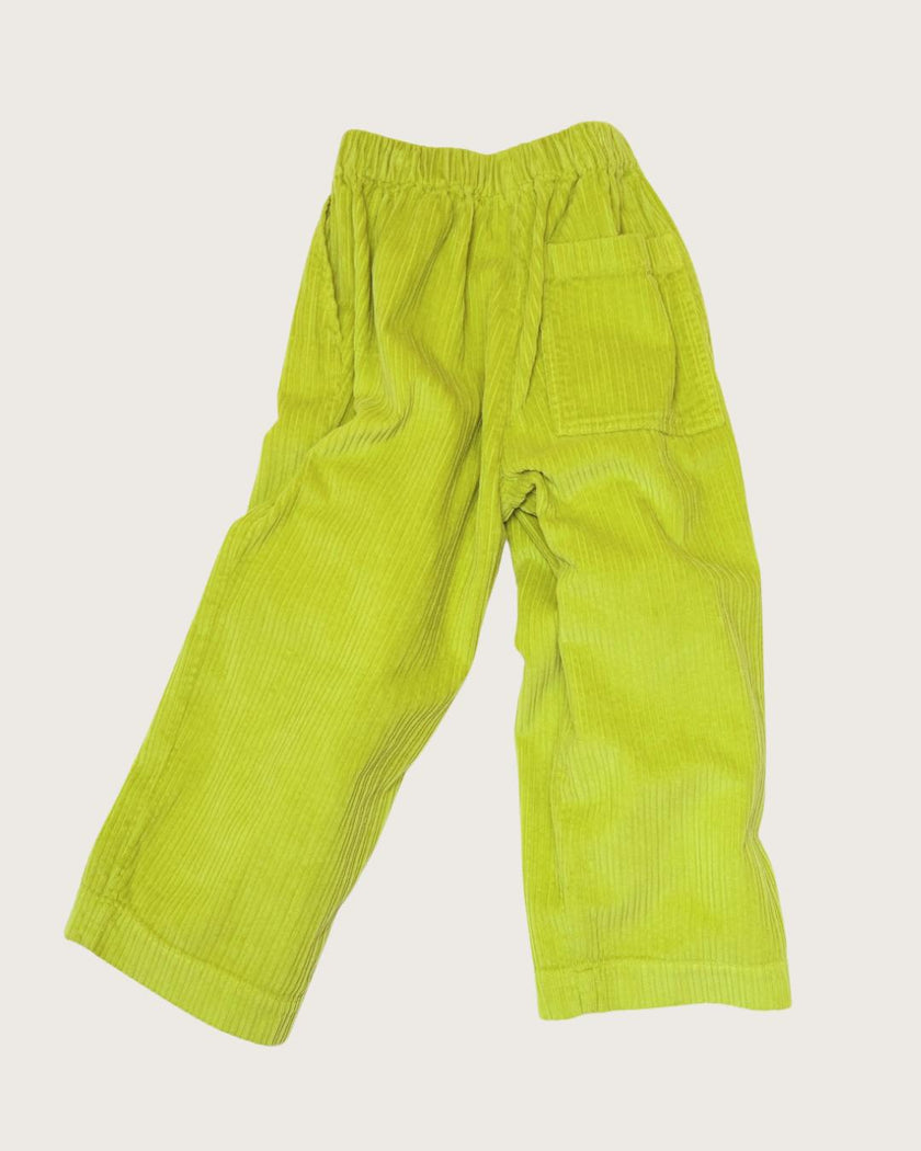 Ever Acid Green Cord Trousers