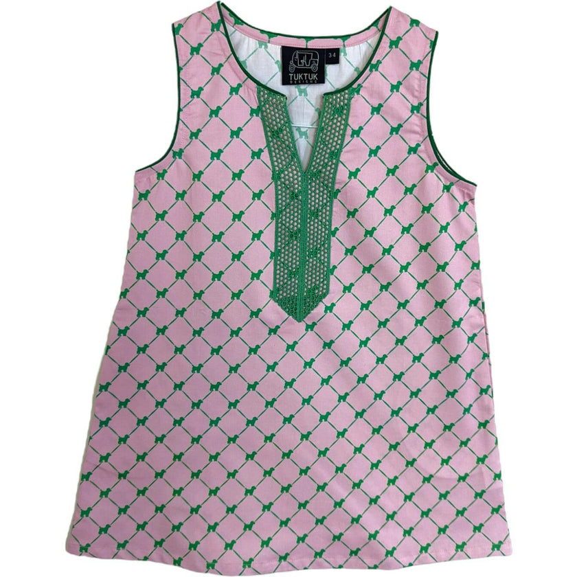 Puppies Pink Shift Dress