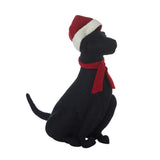 Lab Santa Hat Christmas Tree Topper Hand Felted Wool Arcadia Home