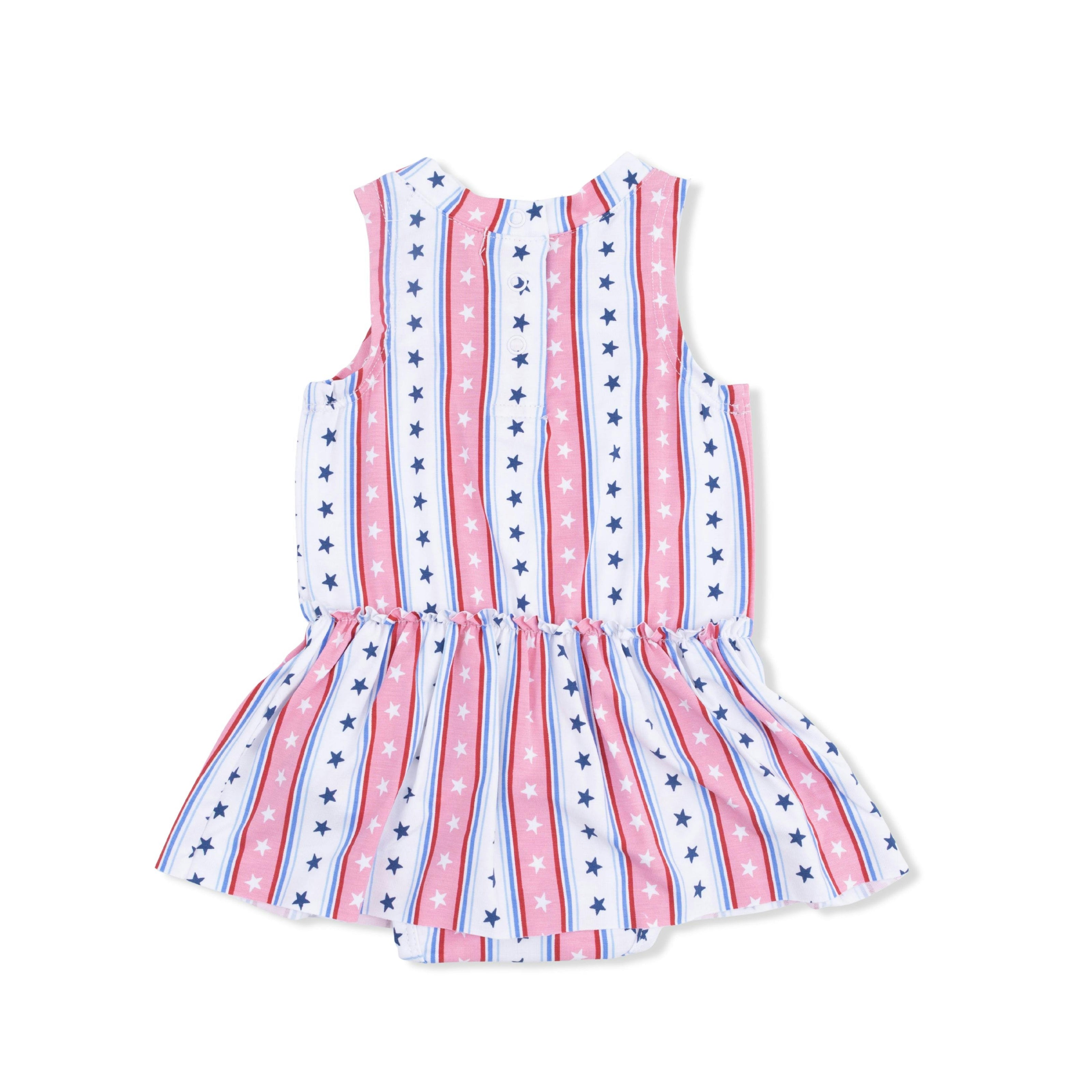 Stars and Stripes - Bodysuit with Skirt