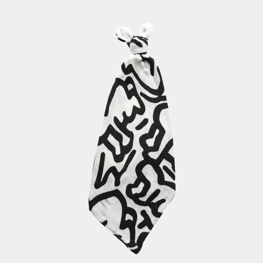 Etta Loves X Keith Haring 'Baby' Double Lay Knotted Muslin Lovey
